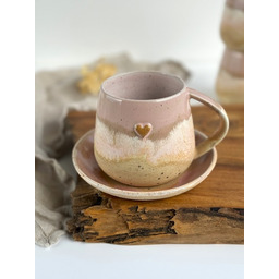 Pakamera Kubek / Filiżanka beczułka z sercem 320
