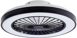 Lindby - Teleo LED Wentylator sufitowy Czarny