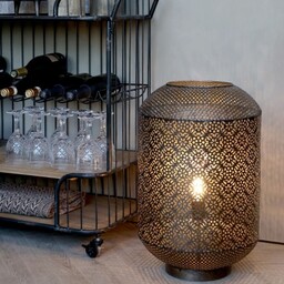 Lampa Stojąca Ażurowa Chic Antique Vire Metalowa