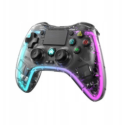 Kontroler Do PS4 Pad Doubleschock Transparent Led
