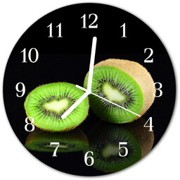 Zegar szklany okrągły Kiwi