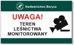 Tabliczka Teren Leśnictwa Monitorowany