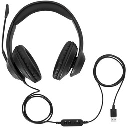 Targus AEH102GL Przewodowy zestaw słuchawkowy stereo z pasywną