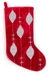 WeRChristmas Skarpeta z haftem dekoracja bożonarodzeniowa - 46