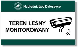 Tabliczka Teren Leśny Monitorowany