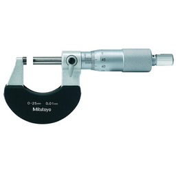 MITUTOYO Mikrometr zewnętrzny z izolowanym kabłąkiem 0-25mm analogowy
