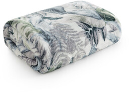 Koc 150 x 200 Flanelowy Davos2 Zielony+Srebrny