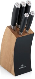 Gerlach Deco Black Zestaw Noży W Bloku