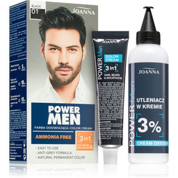 Joanna Power Men Color Cream Farba 01 Black