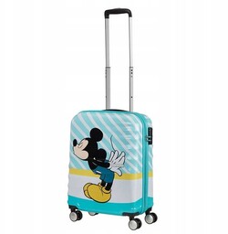 Walizka kabinowa American Tourister Wavebreaker Disney Mickey blue