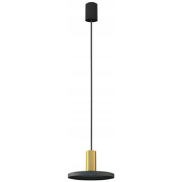 Lampa Sufitowa Hermanos B Czarny Złoty 1xGU10 20cm