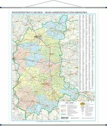 ArtGlob, mapa ścienna Województwo lubuskie WYDANIE 2025