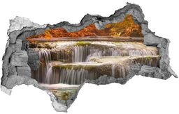 naklejka fototapeta 3D Wodospad jesienią
