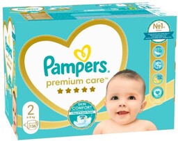 Pampers Premium Care 2 Pieluszki 4-8 kg, 136