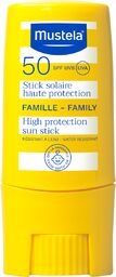 Mustela Sun Family, sztyft przeciwsłoneczny do wybranych części
