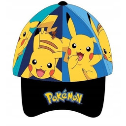 Czapka Daszkiem Pokemon Pikachu Nadruk Na Całej Czapce