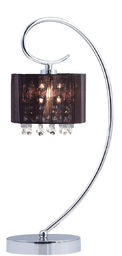 Italux lampa stołowa czarna Span MTM1583/1 BL abażur