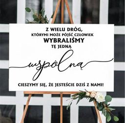 Naklejka ślubna : Z wielu dróg...