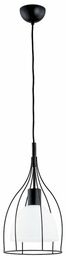 Lampa z drutu VITRO I black 23cm