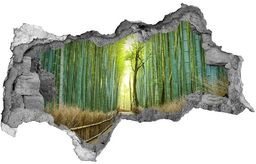 naklejka fototapeta 3D widok Bambusowy las