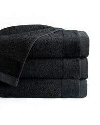 Detexpol Ręcznik Vito 30x50 czarny frotte bawełniany 550g/m2