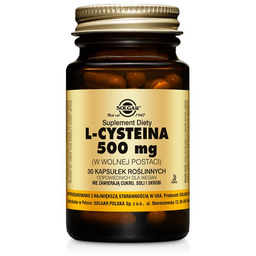 Solgar L-Cysteina,suplement diety, 30 kapsułek