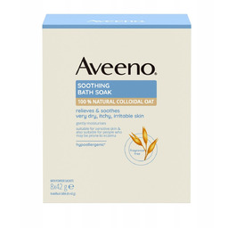 Aveeno - Kojący puder do kąpieli, 8x42 g