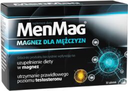 MenMag, magnez dla mężczyzn, 30 tabletek