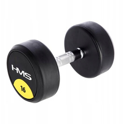 Hantla Gumowana Sztangielka Ciężarek 16kg Hms Hantel Hantelek