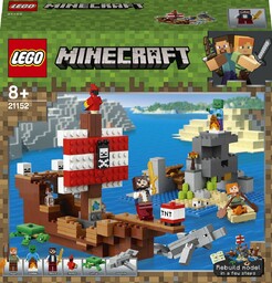 LEGO Minecraft, klocki, Przygoda na statku pirackim, 21152