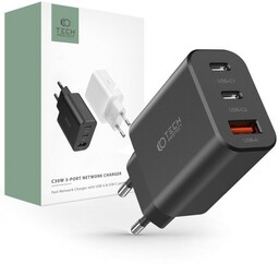 Tech-Protect Ładowarka sieciowa C30W 3-PORT Network 30W USB-C,