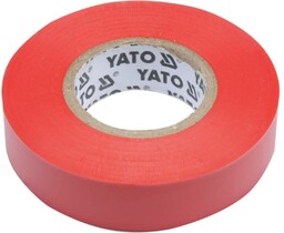 Yato Taśma elektroizolacyjna 15mmx20mx0,13mm; czerwona YT-81592