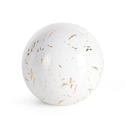 Eurofirany Kula ceramiczna Ariela 2 10x10x10 biała złota
