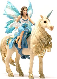 Schleich 42508 Eyela Riding on Golden Unicorn Bayala,