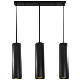 Lampa wisząca IL MIO LATI czarny mat+złoty