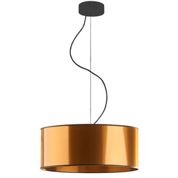 Lumes Miedziany żyrandol z regulacją wysokości 40 cm