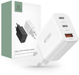 Tech-Protect Ładowarka sieciowa C30W 3-PORT Network 30W USB-C,