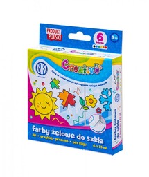 Farby żelowe do szkła, zestaw 5x15ml Astra Creativo