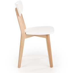 Krzesło do jadalni drewniane białe / buk Buggi