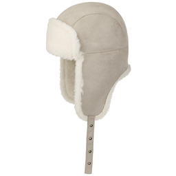 Czapka Pilotka Fake Fur by Seeberger, szary, One