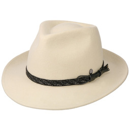 Kapelusz z Filcu Barnell White Bogart by Lierys,