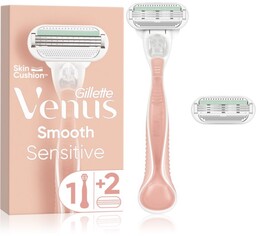 Gillette Venus Sensitive Smooth Golarka + 2 Głowice