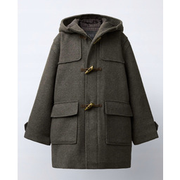 Zara chłopięcy płaszcz kurtka budrysówka z domieszką wełny