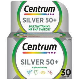 Centrum Silver 50+ multiwitaminy suplement diety 30 tabletek