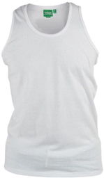 Koszula Biała bez Rękawów FABIO-D555 Duże Rozmiary
