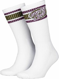 skarpetki SANTA CRUZ OVAL DOT STRIPE CREW SOCKS