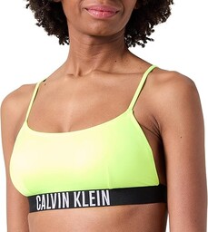 Calvin Klein Damski Bralette-Rp, Citrust Burst, L, Cytrynowy