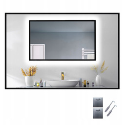 Lustro Led Cob 480 LED/1m W Czarnej Ramie