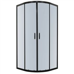 Kabina prysznicowa 90x90 czarne profile Tiara Kerra