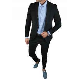 Garnitur męski dwuczęściowy komplet kolor czarny DJG06 -